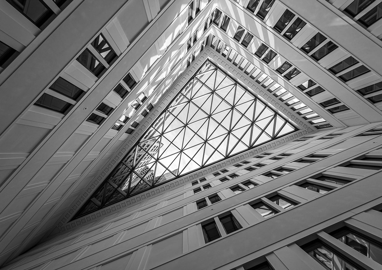 Low Angle View Of Modern Building Against Sky