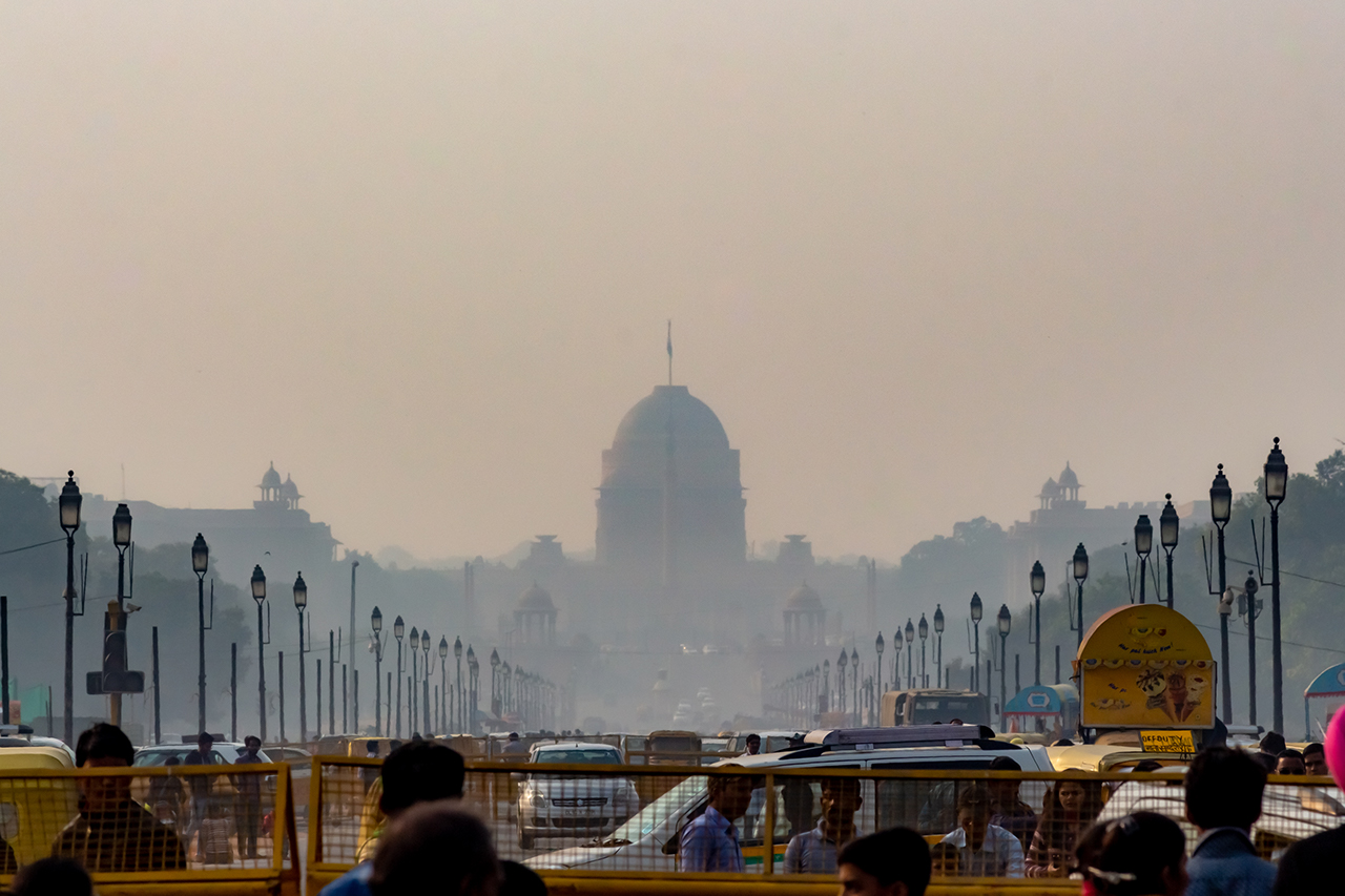 Rashtrapati Bhawan or President's House is on the Raisina Hill of New Delhi. You can see Rashtrapati Bhawan from India Gate.