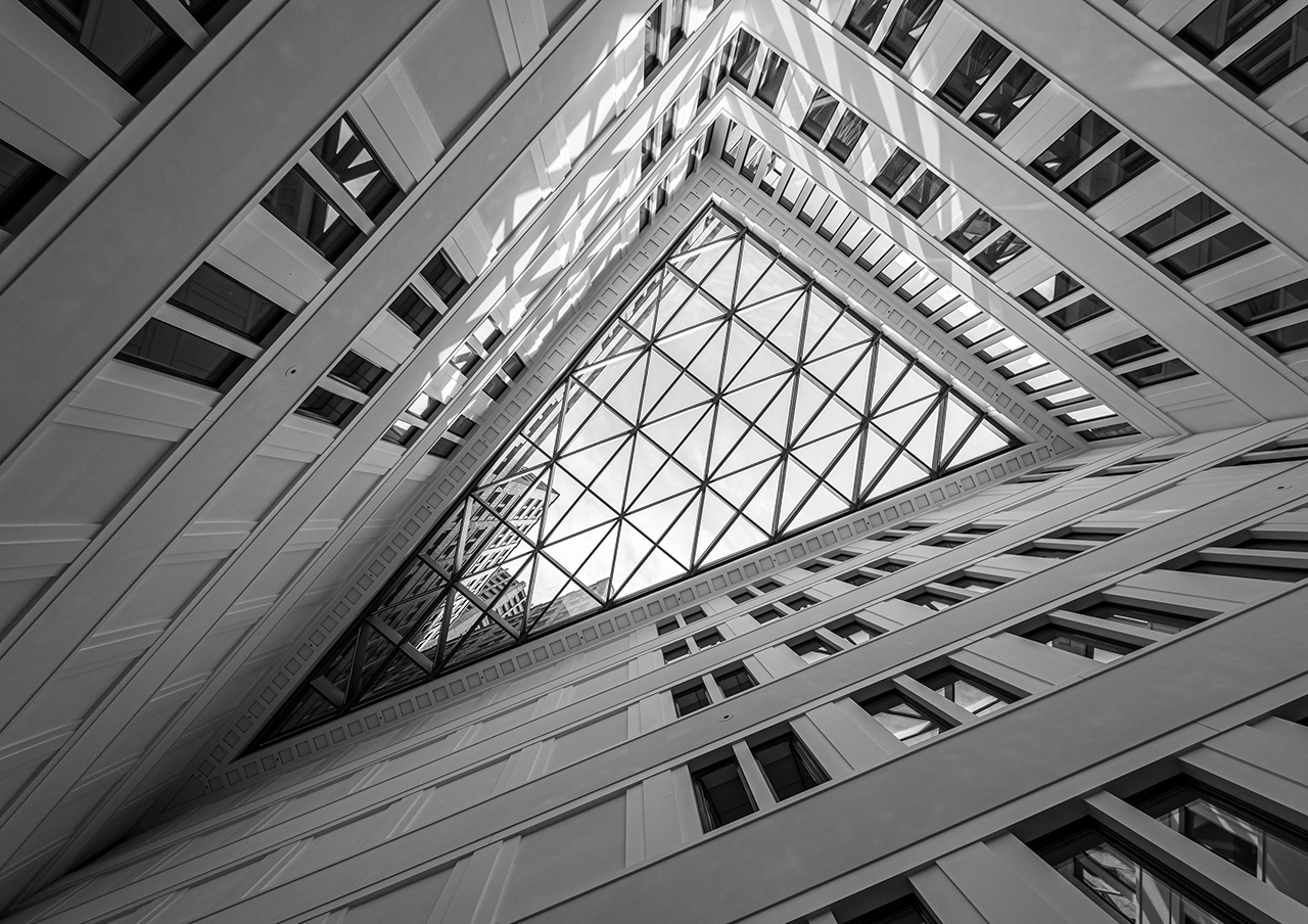 Low Angle View Of Modern Building Against Sky