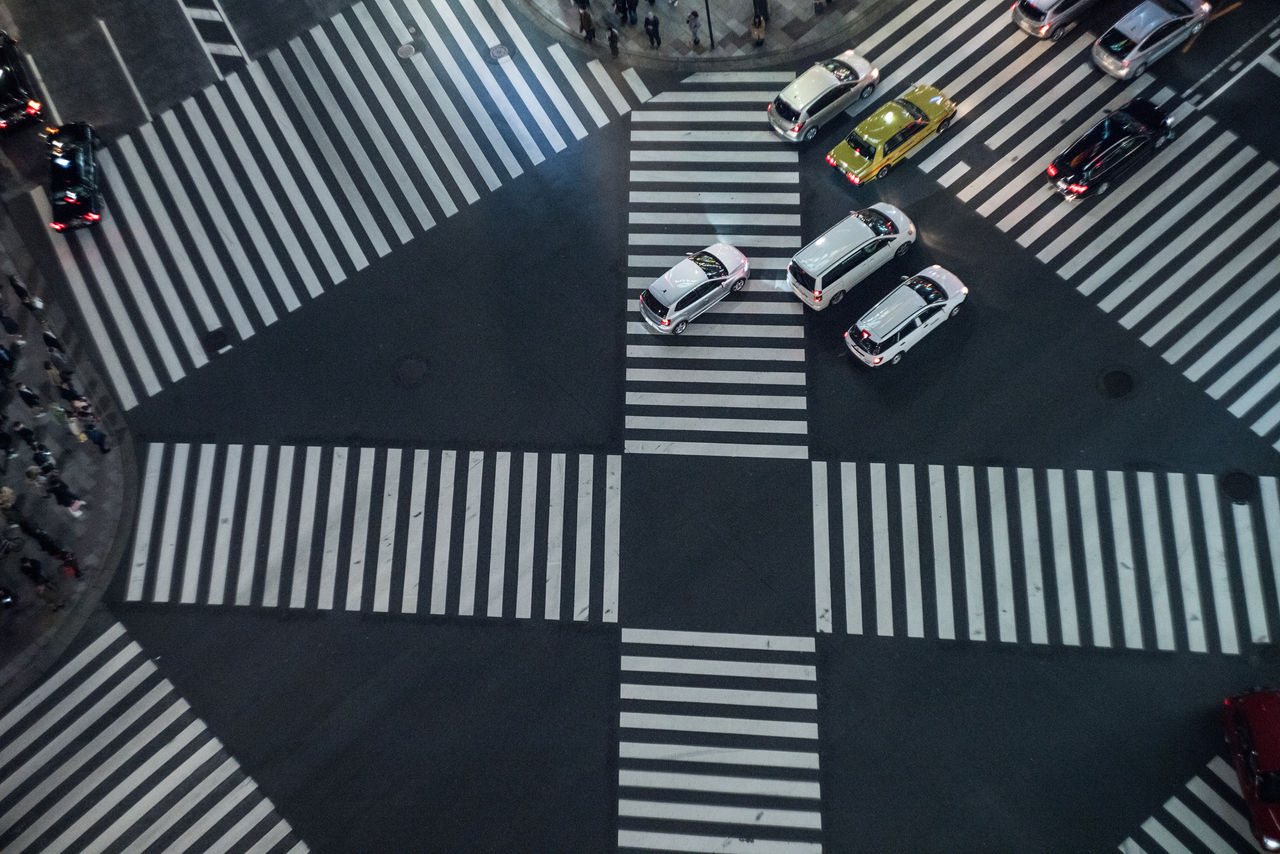 The intersection in Tokyo, Night day