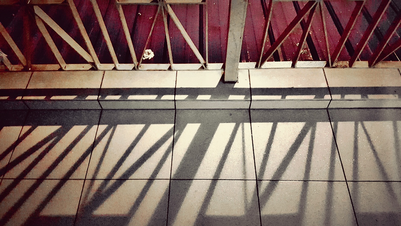 Shadow On Tiled Floor