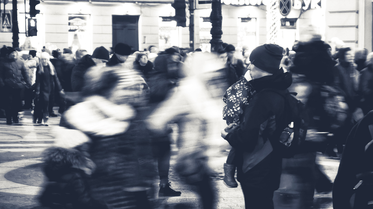 People Walking On City Street