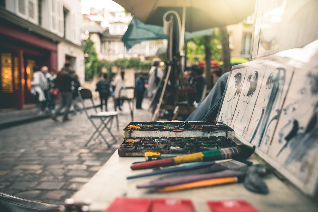 Art at Place du Tertre - Paris